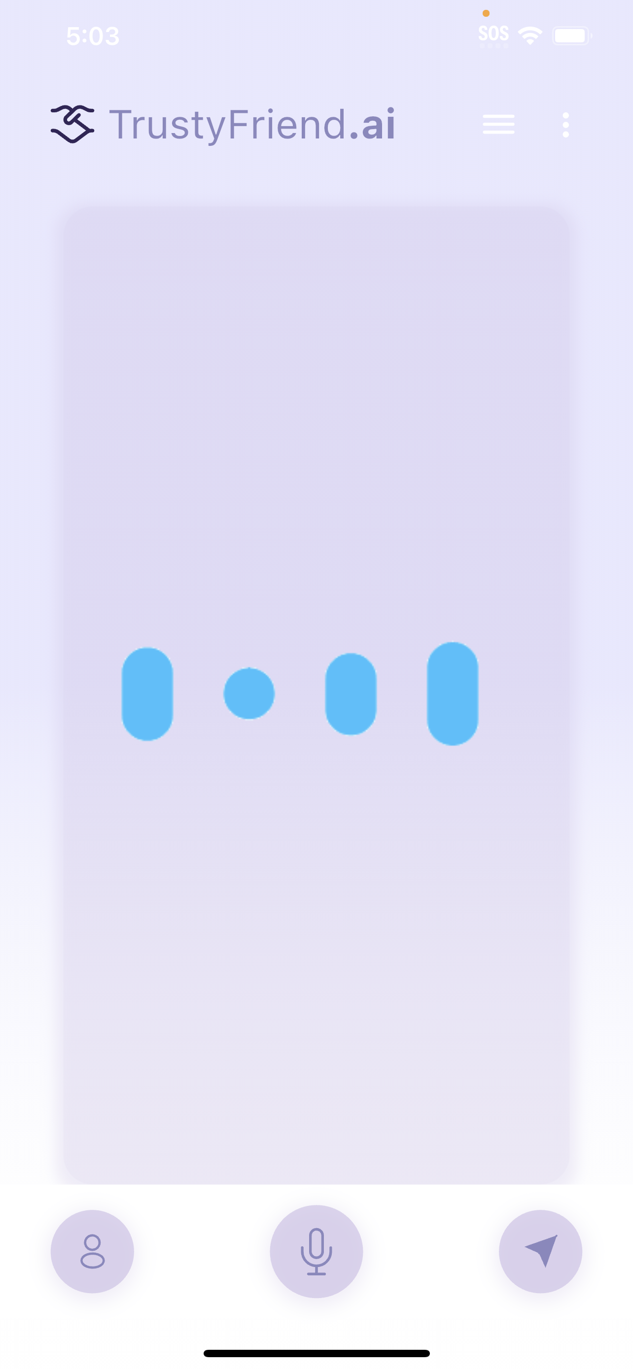 Trusty Friend AI Audio Chat